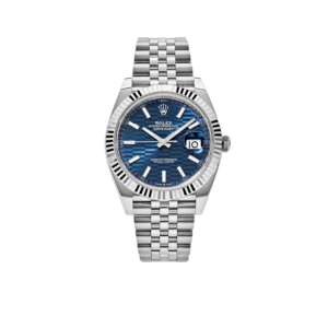 Rolex Datejust 41mm 126334 Stainless Steel Fluted Motif Blue Dial Jubilee